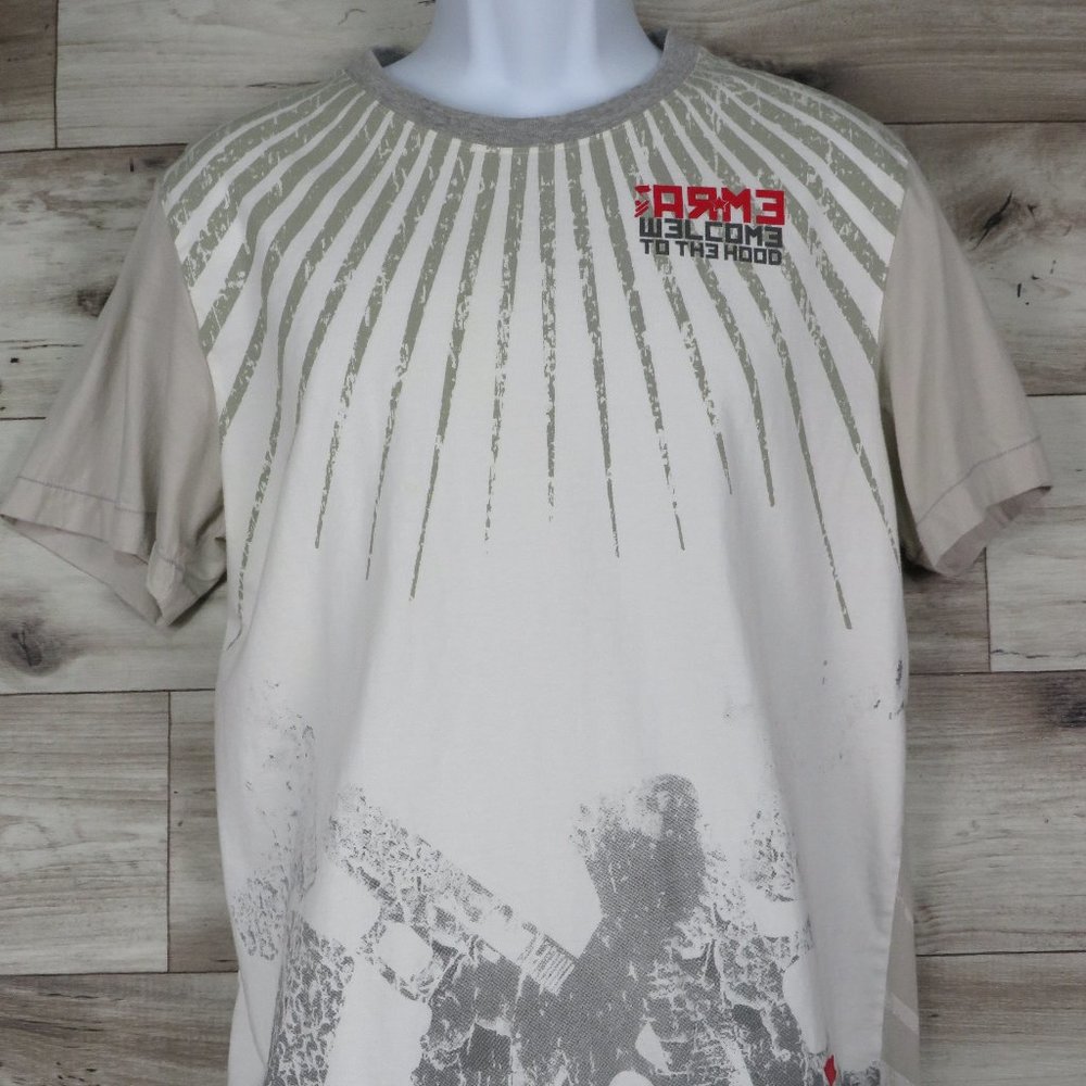 EMRA*‎ Men's Short Sleeve Crew Neck Pullover Printed Tee Shirt~ Size Large